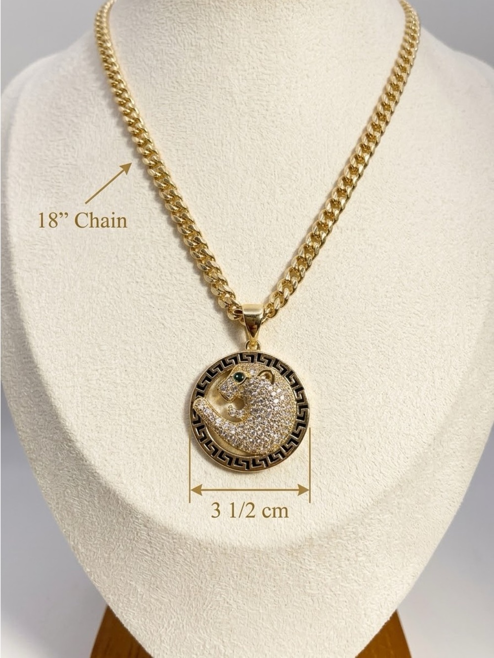 Gold Lion Pendant Necklace - Women Jewelry